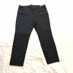 Mid rise Pixie Ankle Pants polka dot